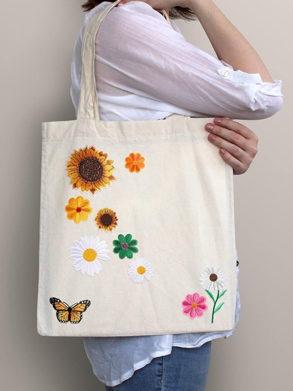 36 Pieces Flower Iron On Embroidered Patches Sunflower Cute Sew On Applique Patc - Picture 6 of 6